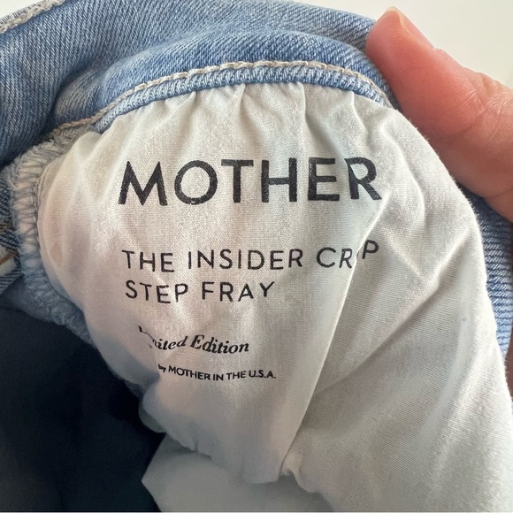 MOTHER The Insider Crop Step Fray in Limited Edition Light Wash size 30 - Picture 10 of 13